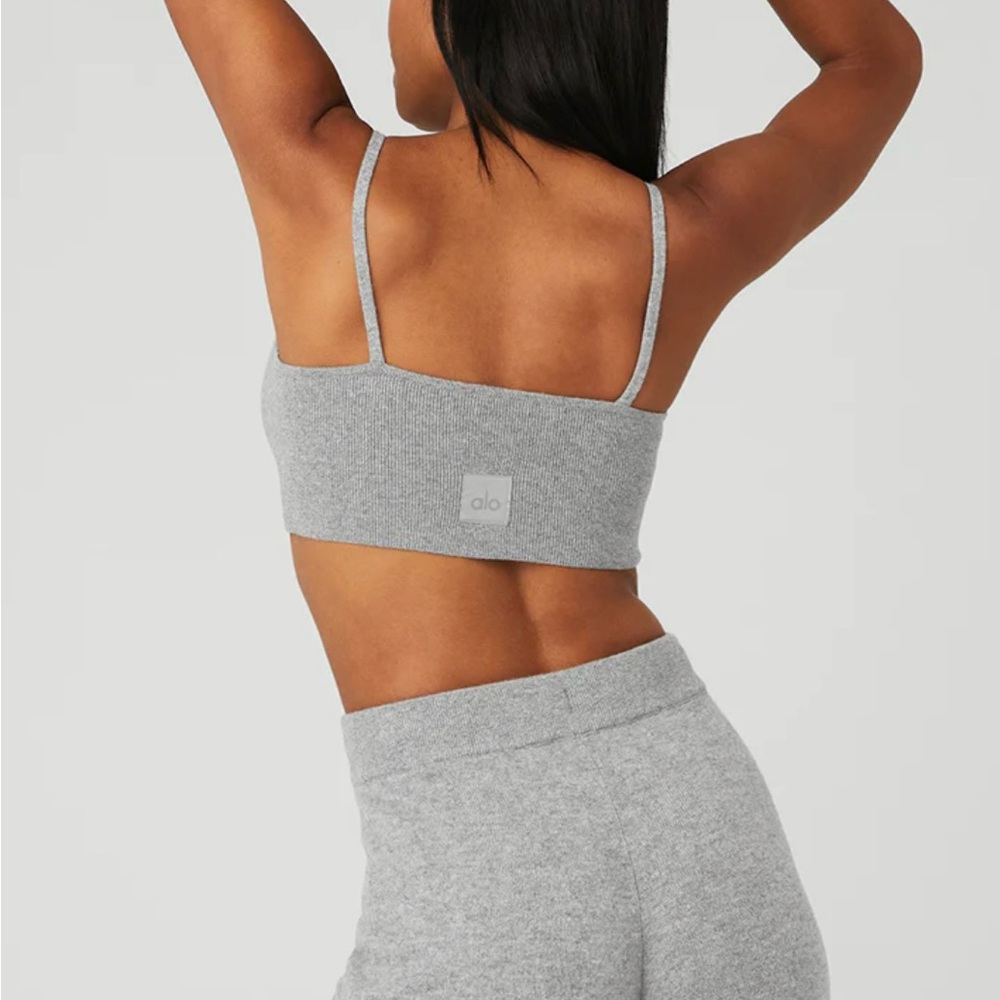 ALO Yoga Heather Gray Sports Bra